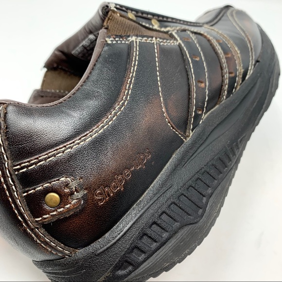 SKECHERS MENS SHAPE UPS “STRIDER” LEATHER LOAFERS main image 8